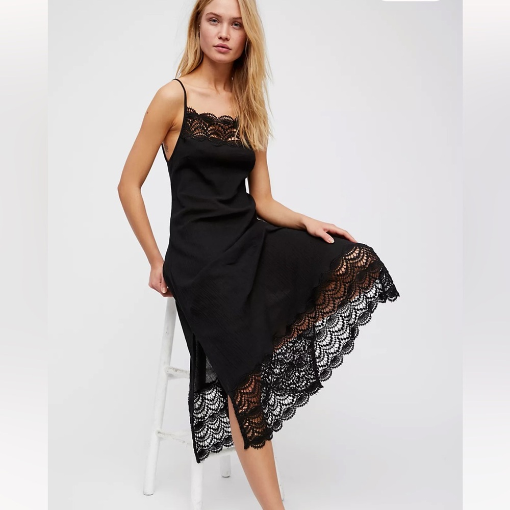 Free People Abbie crochet maxi dress